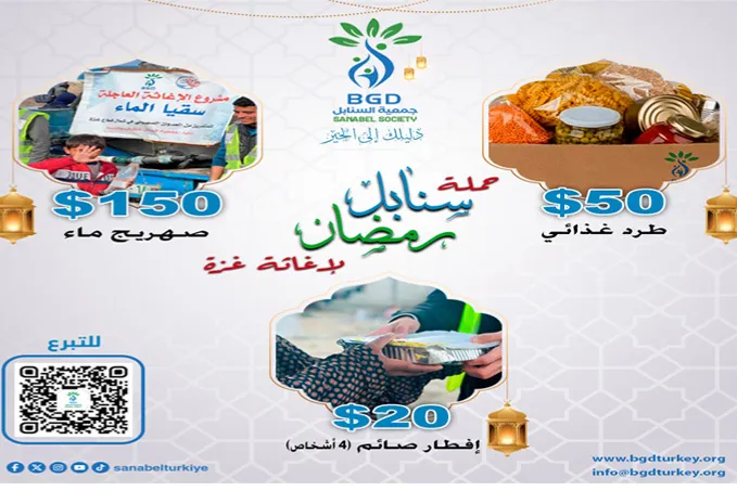 حملة سنابل رمضان لإغاثة غزة