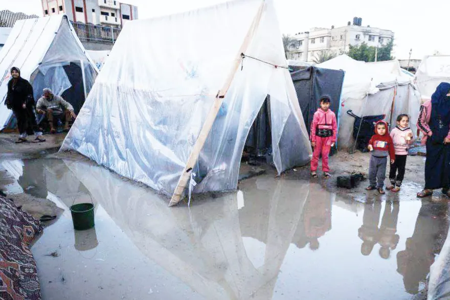 شتا غزة .. سلام ودفا