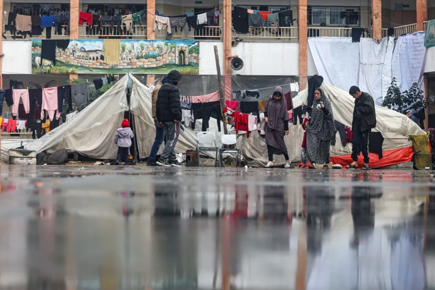 شتا غزة .. سلام ودفا